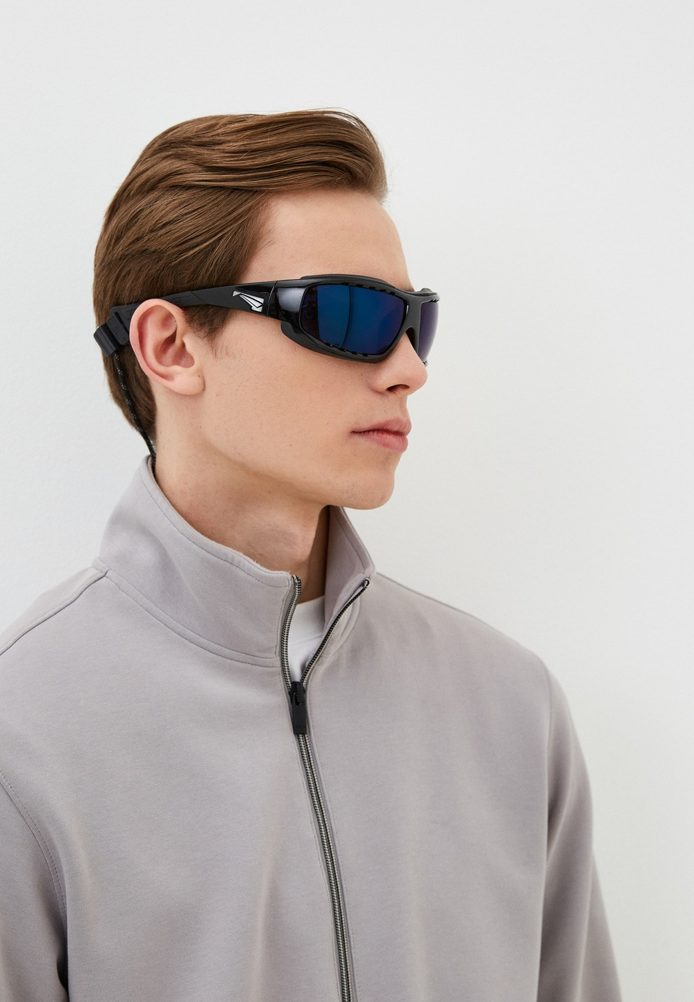Спортивные очки LiP Typhoon / Gloss Black - Black / Zeiss / PA Polarized / Gun Blue Lens