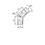 Соединение P45 BSPT 1/2 - BSP 1/2