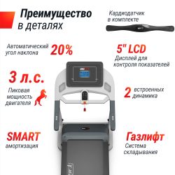 Беговая дорожка UNIX Fit MX-580A White
