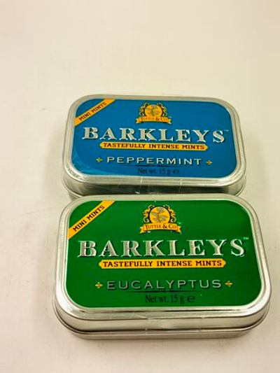 Мини пастилки Barkleys со вкусом эвкалипта и мяты, без сахара, 2 уп. по 15 г (Германия)