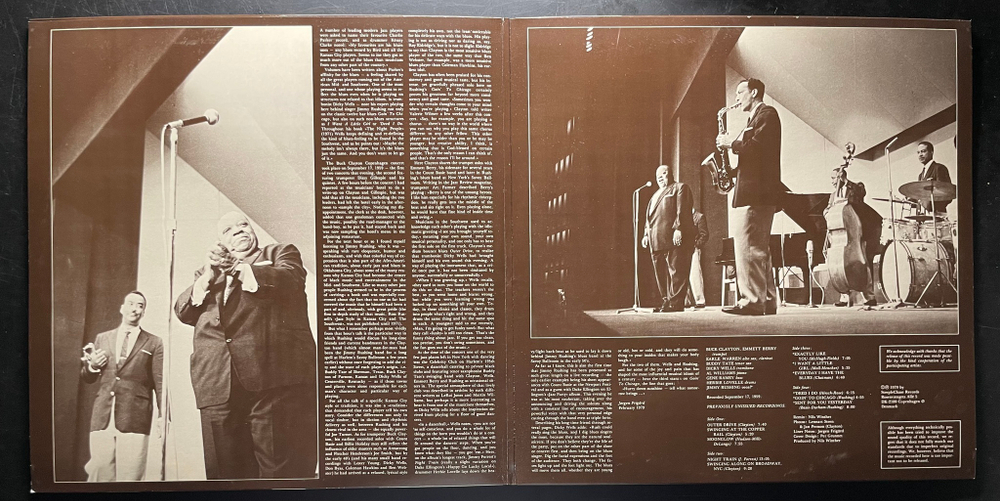 Buck Clayton All Stars Featuring Jimmy Rushing ‎– Copenhagen Concert 2LP (Дания 1979г.)
