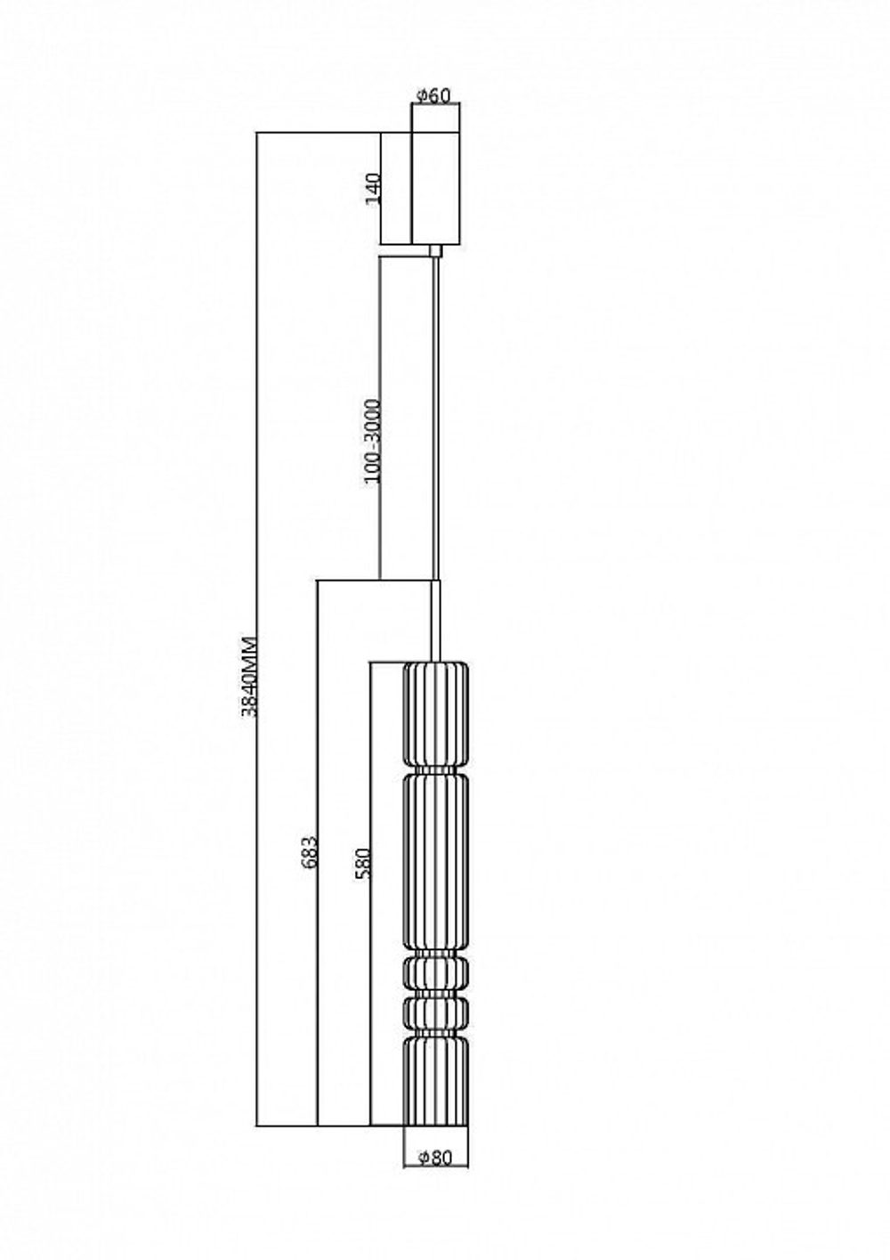 Подвесной светильник Maytoni Ordo MOD272PL-L12CH3K