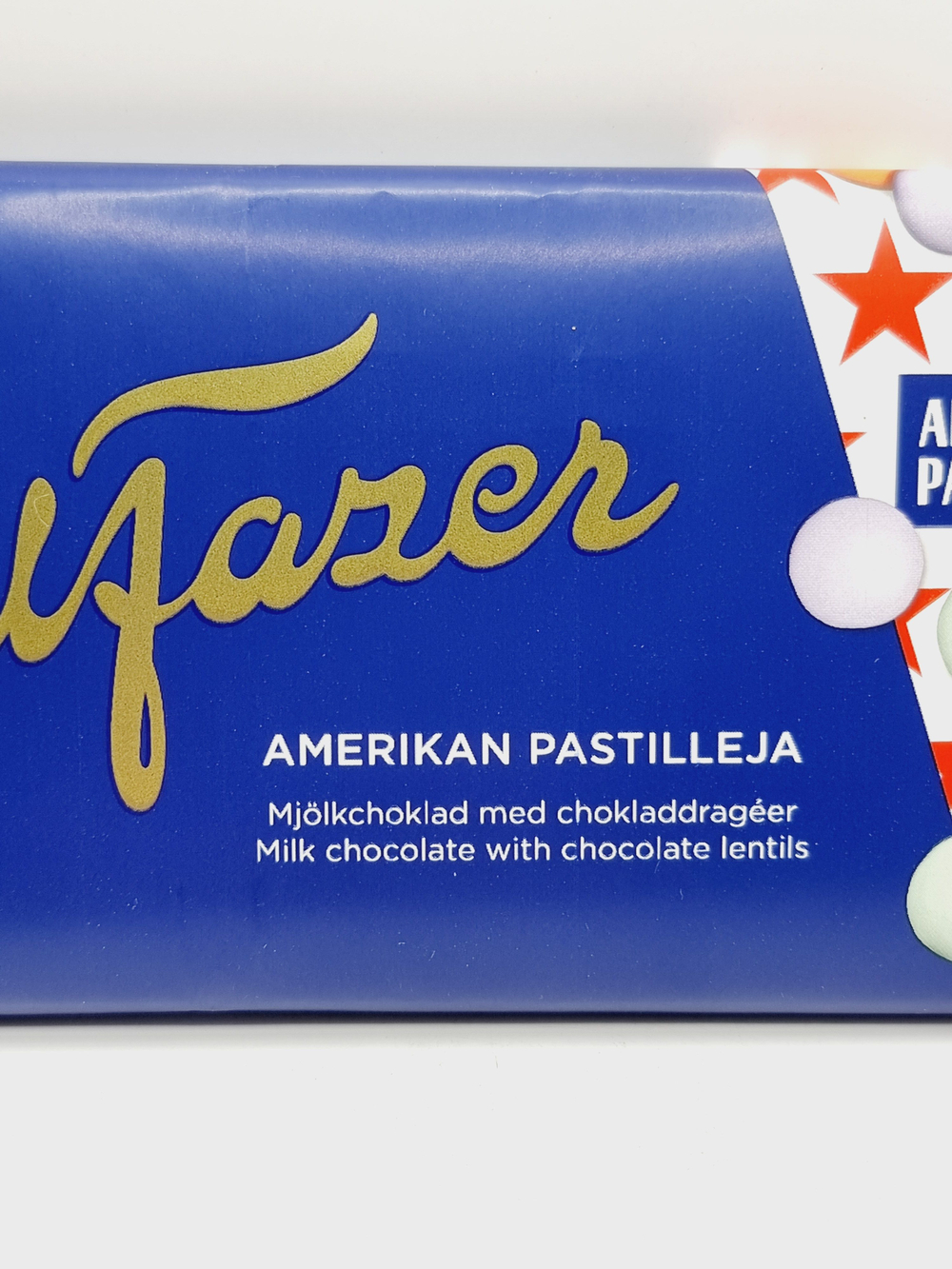 Karl Fazer шоколад молочный - American lentils 180 г (из Финляндии)