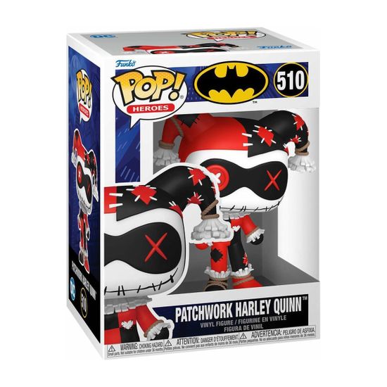 Фигурка Funko POP! Heroes DC Patchwork Harley Quinn (510) 80905 — упаковка