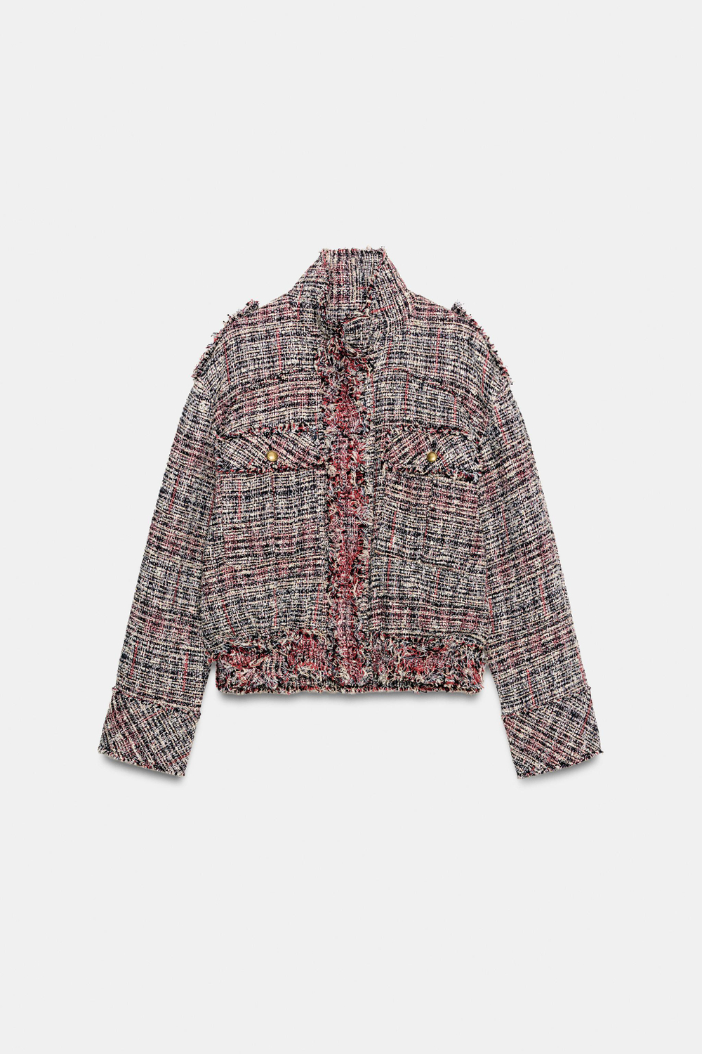 КУРТКА-БОМБЕР ИЗ РЕЛЬЕФНОЙ ТКАНИ — ZW COLLECTION — ZARA