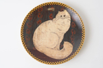 Коллекционная декоративная тарелка «Пушистый кот» (Tuffy Cat) из серии «Warren Kimble Cat Collection»»