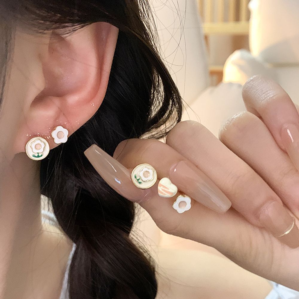 Серьги "White Pink Color"