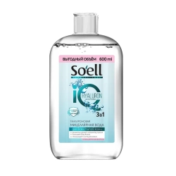 SOELL Professional Мицеллярная вода гиалуроновая, 600мл, блок 6шт.