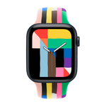Умные часы Apple Watch SE 3 (2025) GPS, 44mm, Midnight Aluminium Case with Pride Edition Sport Band, S/M