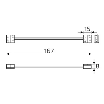 Набор коннекторов для светодиодной ленты 8 mm 3528/3014/2835 IP65 1/775 BT435 Basic Gauss