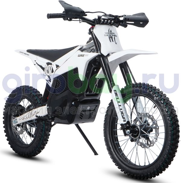 Электромотоцикл Эндуро WHITE SIBERIA BELLLUGA 001 3900W (60V/27Ah) - Белый фото №3