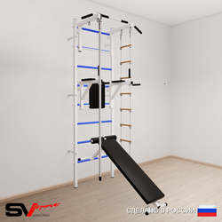 Шведская стенка Sv Sport 585 (Турник стандарт/Брусья/Скамья/Канат/Лестница)