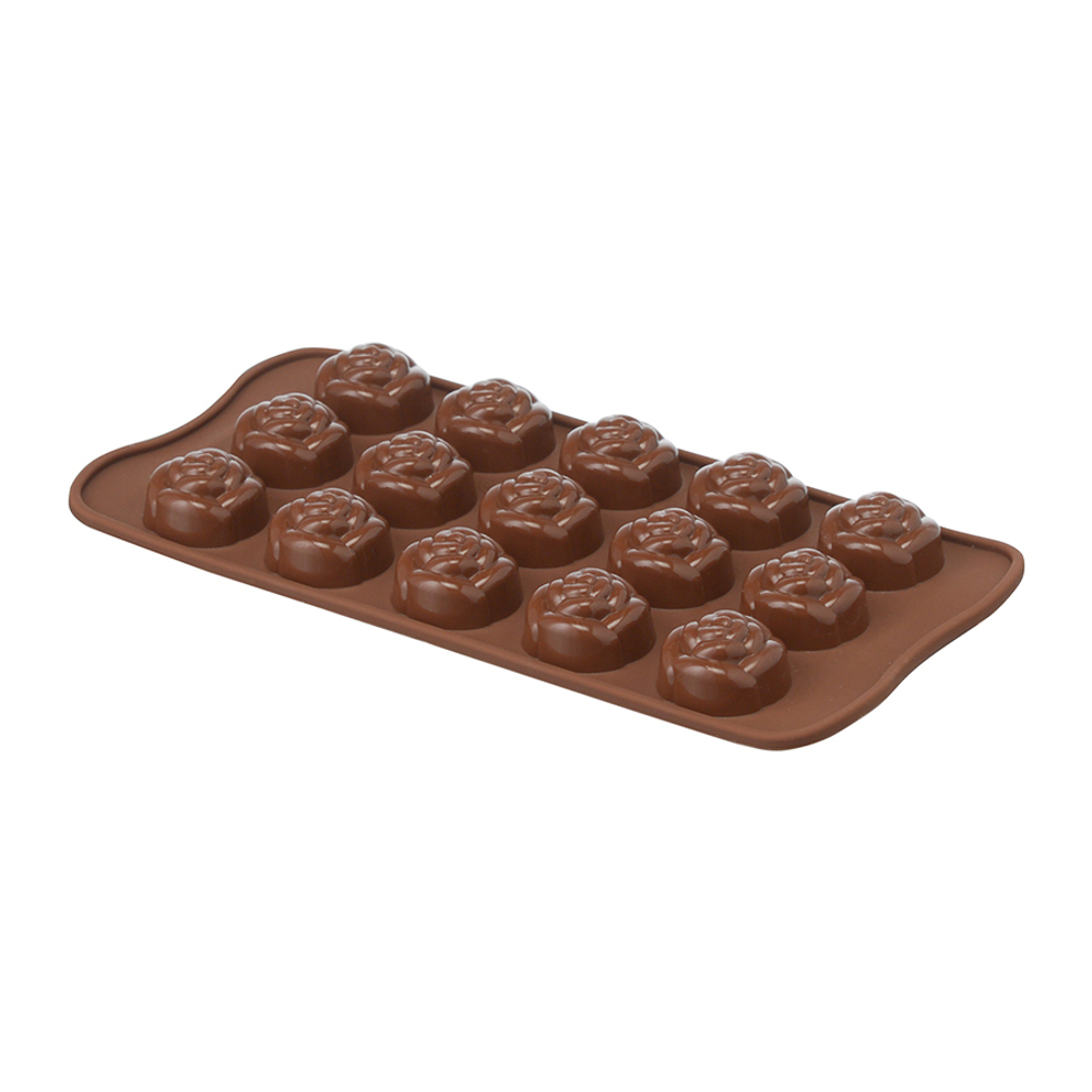 Форма силиконовая для приготовления конфет rose, 11x21 см