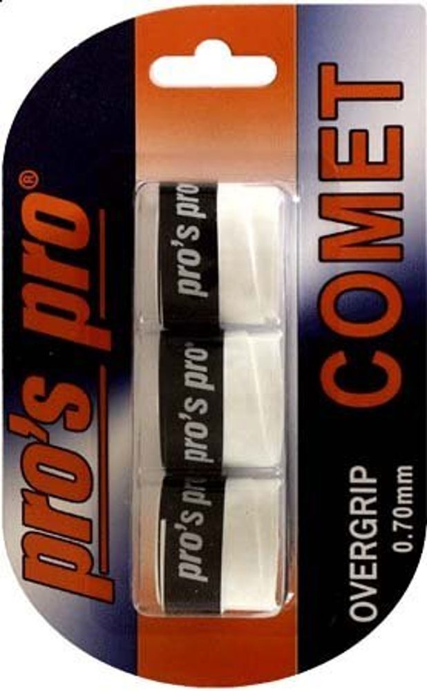 Намотки теннисные Pro's Pro Comet 3P - white
