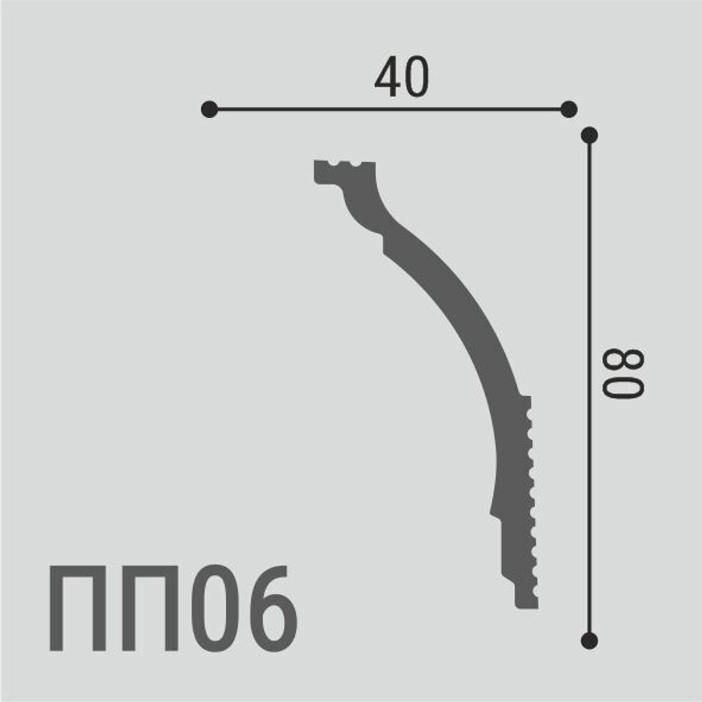 Карниз потолочный ПП 06