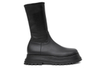 Burberry Leather Boots Black Women"s