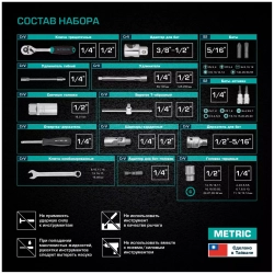 Универсальный набор инструментов Stels 14105 (82 предм.)