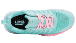 Женские кроссовки для Падел K-Swiss Ultra Court Padel - soft neon blue/white/bubble gum