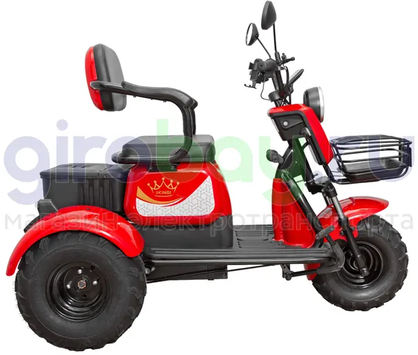 Электротрицикл IKINGI SIBTRIKE T3 Pro MAX 1000W (60V/30Ah) - Красный фото №13