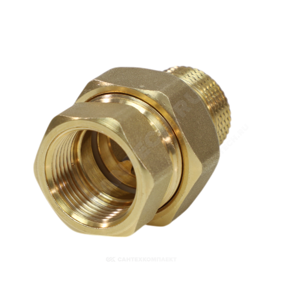 Соединитель латунь американка Ду 25 (1") прямой ВР/НР R18 Giacomini R18Y005