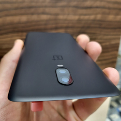 Крышка для OnePlus 6T оригинальная (заднее стекло) цвет: чёрный матовый