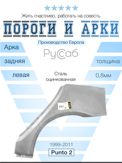 Арка левая Fiat Punto 2 1999-2011 (Potrykus)