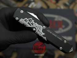 Нож Microtech Ultratech "Dead Man's Hand" T/E A+++ (Правый) Tanto - клинок апокалиптик