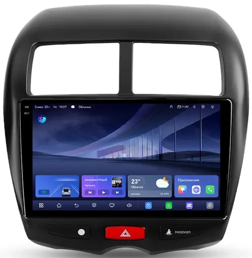 Магнитола для Mitsubishi ASX, Peugeot 4008, Citroen C4 Aircross 2010-2016 - Kuberg QLed+2K, Android 14, TS105, Быстрейшая, CarPlay, SIM-слот