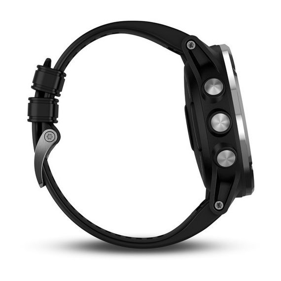 Умные часы - дайвинг компьютер Garmin Descent Mk1 Sapphire серебристые с черным силиконовым ремешком