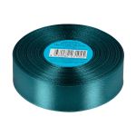 Лента атласная 1-сторонняя 25.0 мм / 33±2 метра, №527L(18-4728) т.зеленый, Gamma