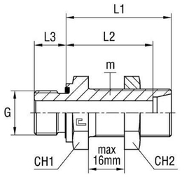 Штуцер FDE DL12 BSP 3/8 (корпус)
