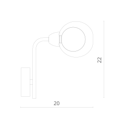 Бра Divinare Dallas 3360/15 AP-1