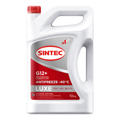 Антифриз готовый Sintec Lux G12+ красный (10кг)