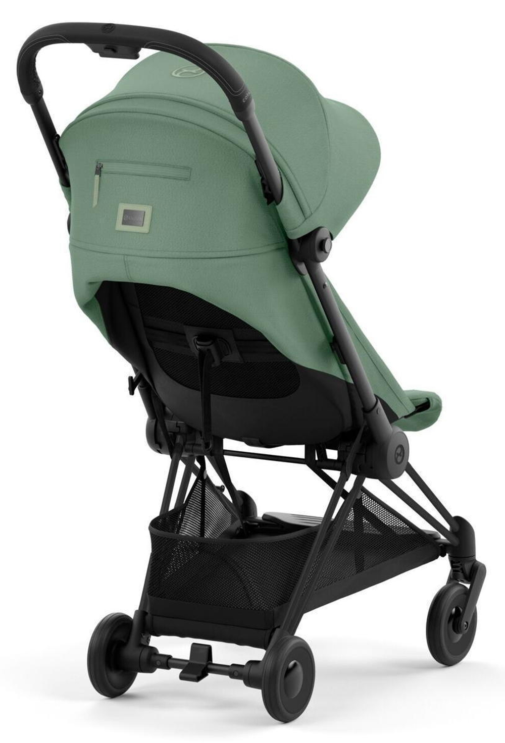Прогулочная коляска Cybex Coya Leaf Green с дождевиком/Matt Black