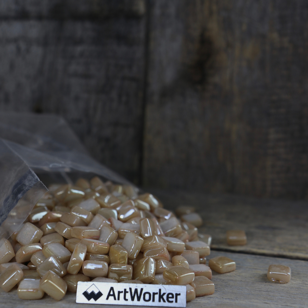 Стеклянная мозаика FLORY12 AW063 12x12мм бежевый ArtWorker
