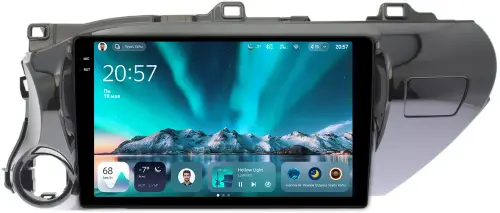 Магнитола для Toyota Hilux 8 2015-2023+ - Teyes CC4 монитор 10.36" 2K QLED на Android 14, Быстрейшая, Snapdragon 680, DSP, CarPlay, 4G SIM-слот