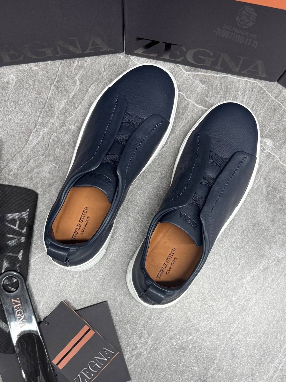 Кеды Zegna Triple Stitch