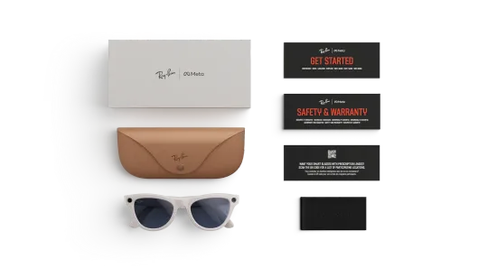 Умные очки Ray-Ban Meta Skyler Gen 2, сапфировые фотохромные линзы Transitions, глянцевая серая оправа