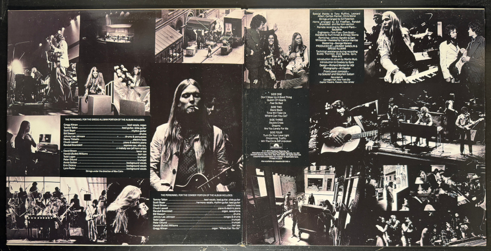 Gregg Allman With Cowboy / Boyer & Talton ‎– The Gregg Allman Tour 2LP (США)