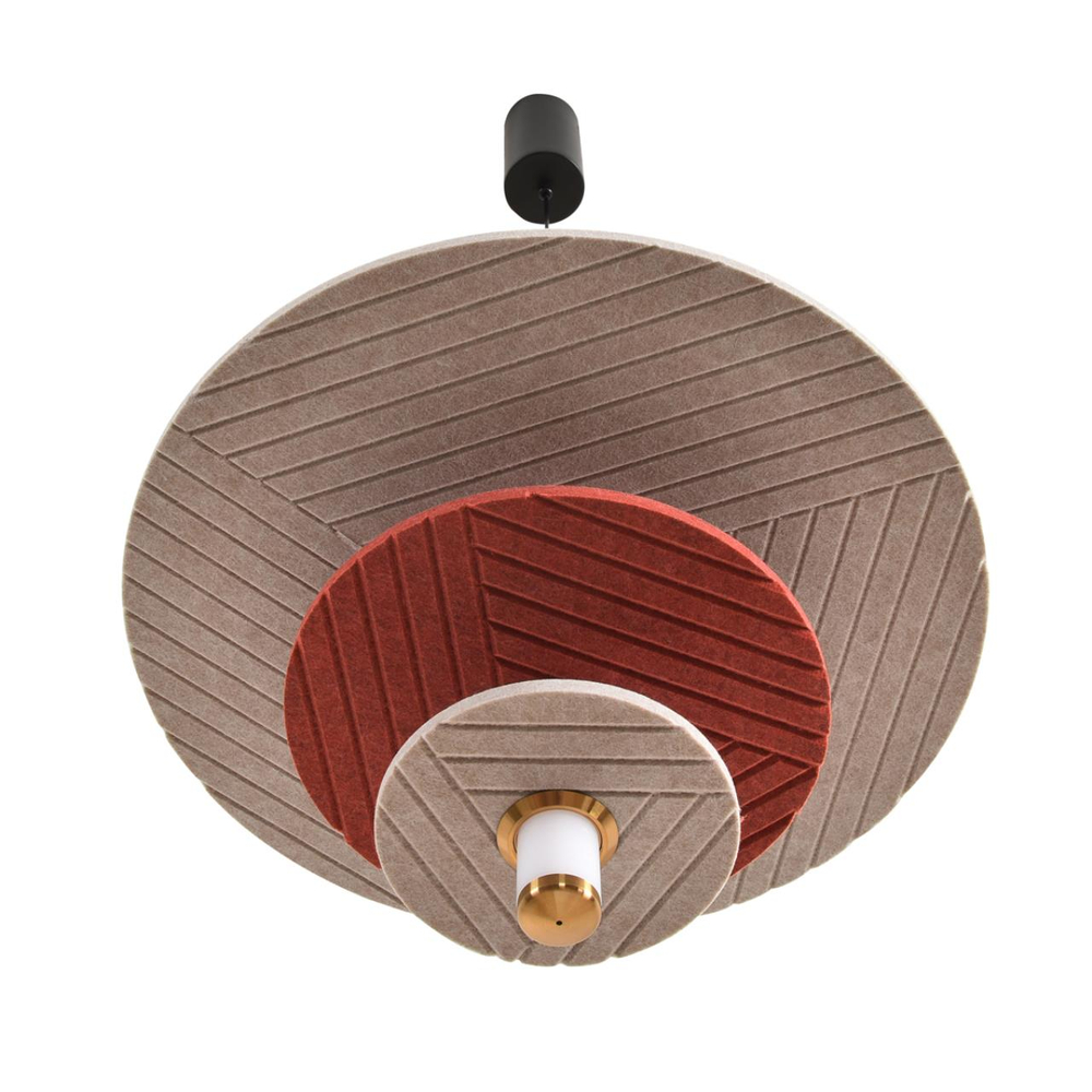 8296/11AL LEDIO LN26 365 черный/бежевый/бурый, металл/фетр/акрил Подвес LED 11W 3000K 220V FELTA