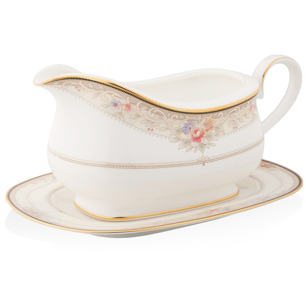 Соусник с подставкой Noritake Итальянская роза 630мл
