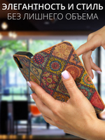 Дизайнерский чехол-книжка для SAMSUNG GALAXY S20 FE с отделом для наличных, 3 слотами для карт и подставкой