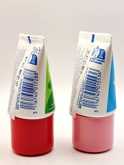Жидкая жевательная резинка Lutti Tubble Gum в тюбике со вкусом Тутти-Фрутти и Вишни, набор из 2 шт. по 35 г (Франция)