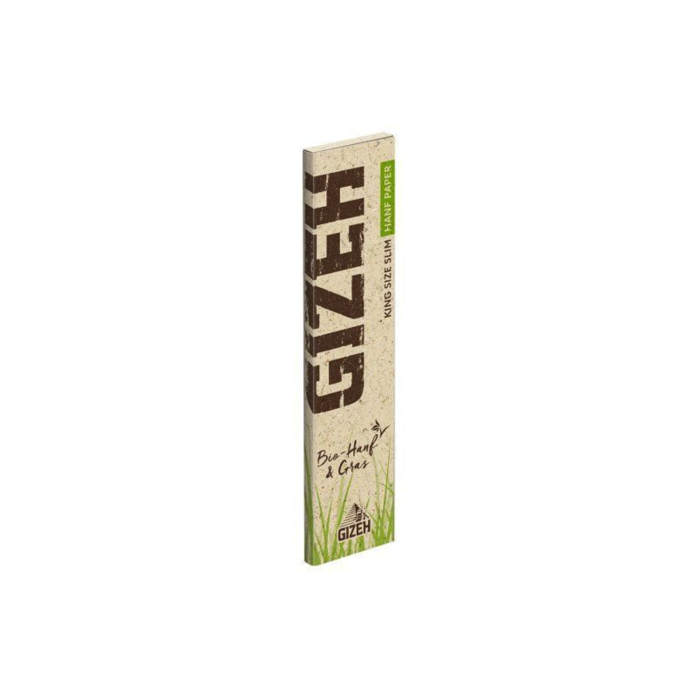 Бумага для сигарет блок "Gizeh" Organic Hemp & Grass KS Slim 14гр/м 34л*25шт