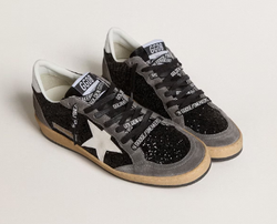 Кеды Женские Ball Star in glitter with leather star and metallic leather heel tab