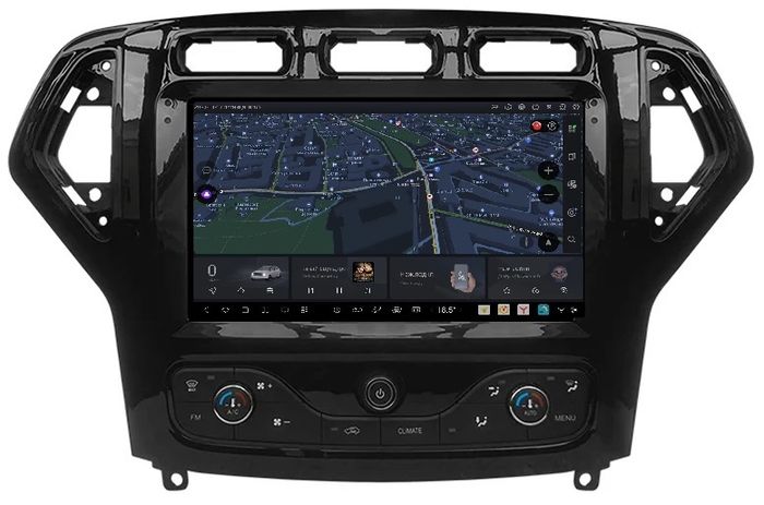 Магнитола для Ford Mondeo 4 2007-2010 - Kuberg DUDU7 SF-9281-1 (рамка 9") QLed+2K, Android 13, Быстрейшая, UIS7870 (DUDU7), CarPlay, SIM-слот