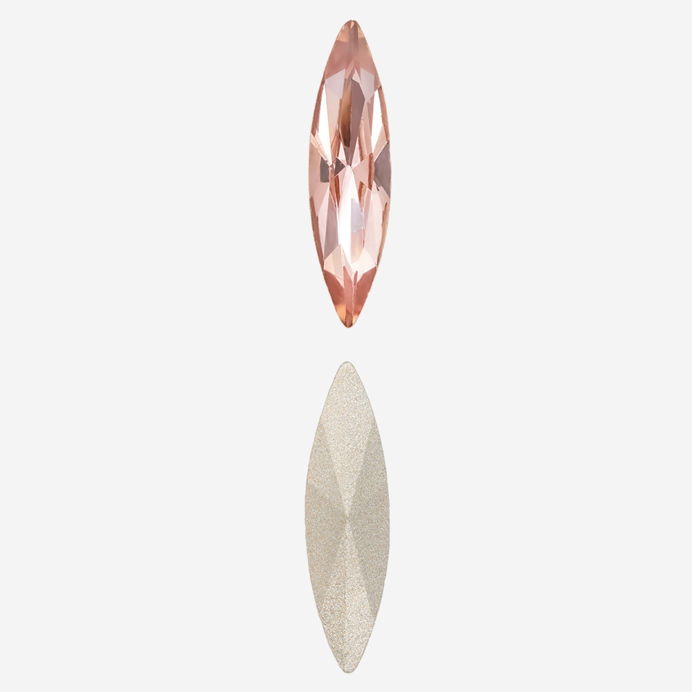 Кристалл Маркиз (Marquise Fancy Stone), оттенок "Падпараджа"/"Padparadsha", 15*4мм