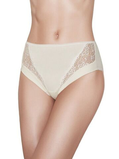 Высокие трусики с кружевом Esencial Lace (Размер: L) (Цвет: телесный)