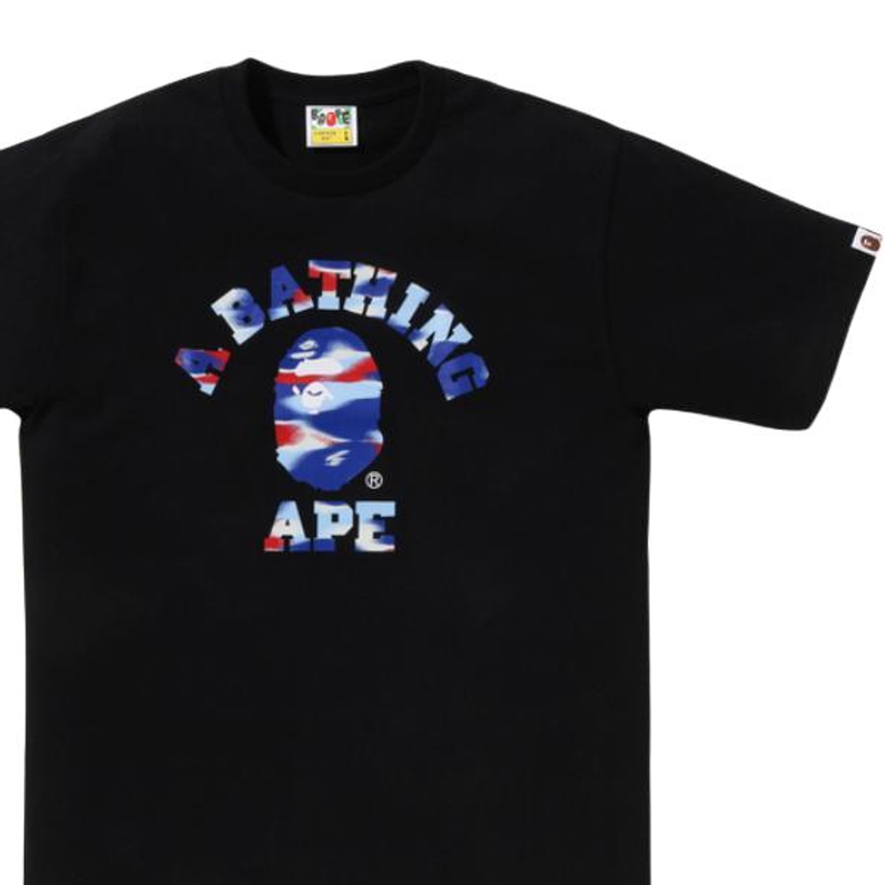 A Bathing Ape Bathing Ape Футболка Cotton Regular Summer 0zxtem038101q черный
