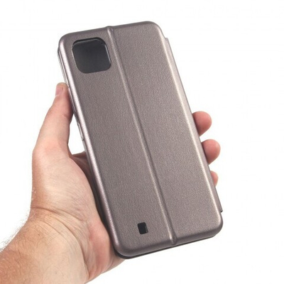Чехол-книжка для Realme C20, 009805 Серый